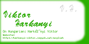 viktor harkanyi business card